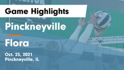 Pinckneyville  vs Flora Game Highlights - Oct. 23, 2021