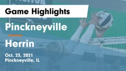 Pinckneyville  vs Herrin Game Highlights - Oct. 23, 2021