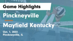 Pinckneyville  vs Mayfield Kentucky Game Highlights - Oct. 1, 2022