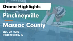 Pinckneyville  vs Massac County Game Highlights - Oct. 22, 2022
