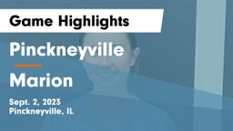 Pinckneyville  vs Marion  Game Highlights - Sept. 2, 2023
