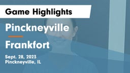 Pinckneyville  vs Frankfort  Game Highlights - Sept. 28, 2023