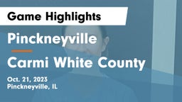 Pinckneyville  vs Carmi White County Game Highlights - Oct. 21, 2023