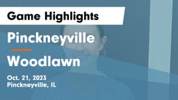 Pinckneyville  vs Woodlawn Game Highlights - Oct. 21, 2023
