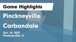 Pinckneyville  vs Carbondale Game Highlights - Oct. 18, 2023