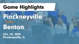 Pinckneyville  vs Benton Game Highlights - Oct. 24, 2023