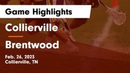 Collierville  vs Brentwood  Game Highlights - Feb. 26, 2023