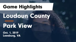 Loudoun County  vs Park View  Game Highlights - Oct. 1, 2019