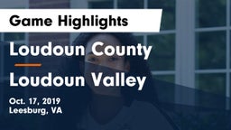 Loudoun County  vs Loudoun Valley  Game Highlights - Oct. 17, 2019