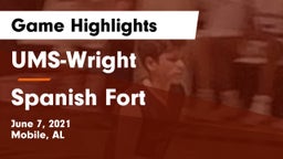 UMS-Wright  vs Spanish Fort  Game Highlights - June 7, 2021
