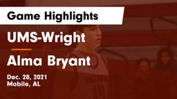 UMS-Wright  vs Alma Bryant  Game Highlights - Dec. 28, 2021