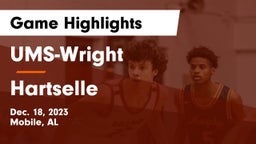 UMS-Wright  vs Hartselle  Game Highlights - Dec. 18, 2023