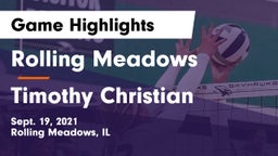 Rolling Meadows  vs Timothy Christian   Game Highlights - Sept. 19, 2021
