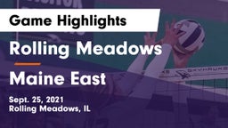 Rolling Meadows  vs Maine East  Game Highlights - Sept. 25, 2021