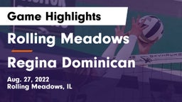 Rolling Meadows  vs Regina Dominican  Game Highlights - Aug. 27, 2022