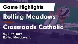 Rolling Meadows  vs Crossroads Catholic  Game Highlights - Sept. 17, 2022