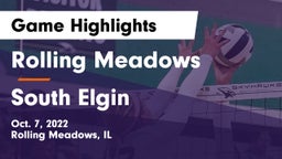 Rolling Meadows  vs South Elgin  Game Highlights - Oct. 7, 2022