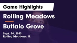 Rolling Meadows  vs Buffalo Grove  Game Highlights - Sept. 26, 2023