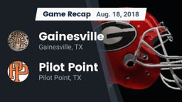 Recap: Gainesville  vs. Pilot Point  2018