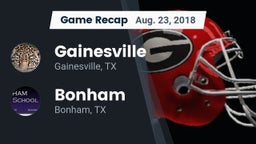 Recap: Gainesville  vs. Bonham  2018