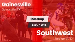 Matchup: Gainesville High vs. Southwest  2018