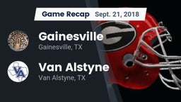 Recap: Gainesville  vs. Van Alstyne  2018