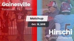 Matchup: Gainesville High vs. Hirschi  2018