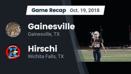 Recap: Gainesville  vs. Hirschi  2018
