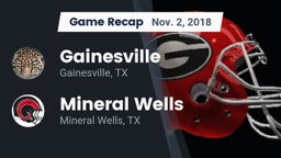 Recap: Gainesville  vs. Mineral Wells  2018