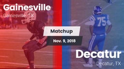 Matchup: Gainesville High vs. Decatur  2018