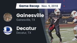 Recap: Gainesville  vs. Decatur  2018