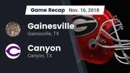 Recap: Gainesville  vs. Canyon  2018