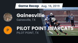 Recap: Gainesville  vs. PILOT POINT BEARCATS  2019