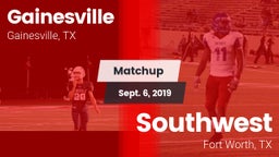 Matchup: Gainesville High vs. Southwest  2019