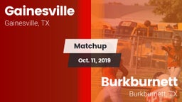 Matchup: Gainesville High vs. Burkburnett  2019