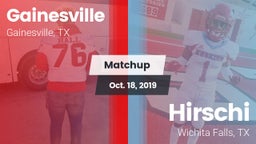 Matchup: Gainesville High vs. Hirschi  2019