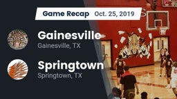 Recap: Gainesville  vs. Springtown  2019
