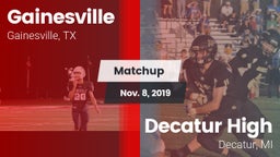 Matchup: Gainesville High vs. Decatur High  2019