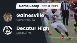 Recap: Gainesville  vs. Decatur High  2019