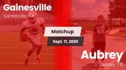 Matchup: Gainesville High vs. Aubrey  2020