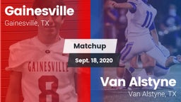 Matchup: Gainesville High vs. Van Alstyne  2020