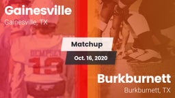 Matchup: Gainesville High vs. Burkburnett  2020