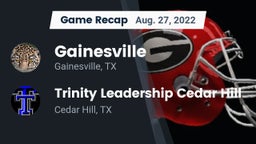 Recap: Gainesville  vs. Trinity Leadership Cedar Hill 2022
