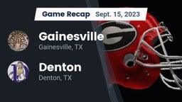 Recap: Gainesville  vs. Denton  2023