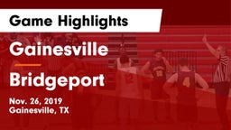 Gainesville  vs Bridgeport  Game Highlights - Nov. 26, 2019