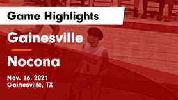 Gainesville  vs Nocona  Game Highlights - Nov. 16, 2021