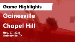 Gainesville  vs Chapel Hill  Game Highlights - Nov. 27, 2021