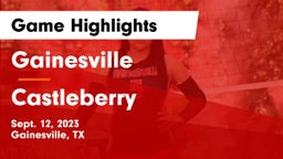 Gainesville  vs Castleberry  Game Highlights - Sept. 12, 2023