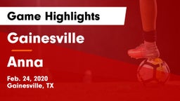 Gainesville  vs Anna  Game Highlights - Feb. 24, 2020