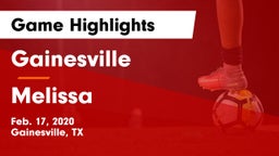 Gainesville  vs Melissa  Game Highlights - Feb. 17, 2020